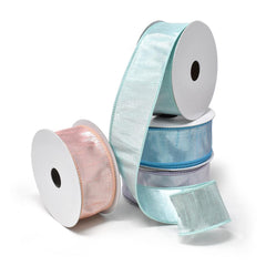 Metallic Pastel Sassy Wired Ribbon, 1-1/2-Inch, 10-Yard