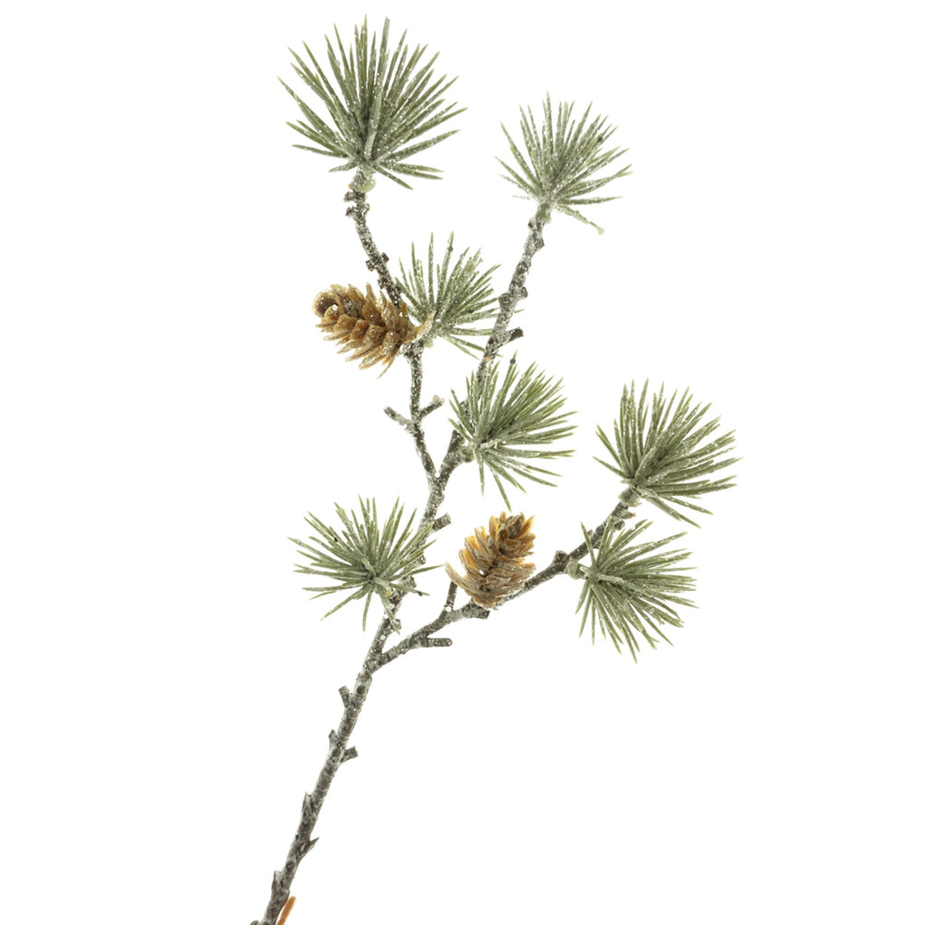 Glitter Pine and Pinecone Pick, 11-1/2-Inch