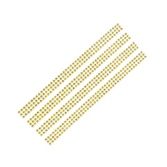 Round Diamond Cut Gemstone Ribbon Sticker, 5mm