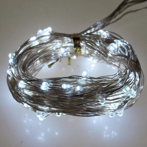 LED Wire String Branch Light, White, 18 LED, 6-Feet