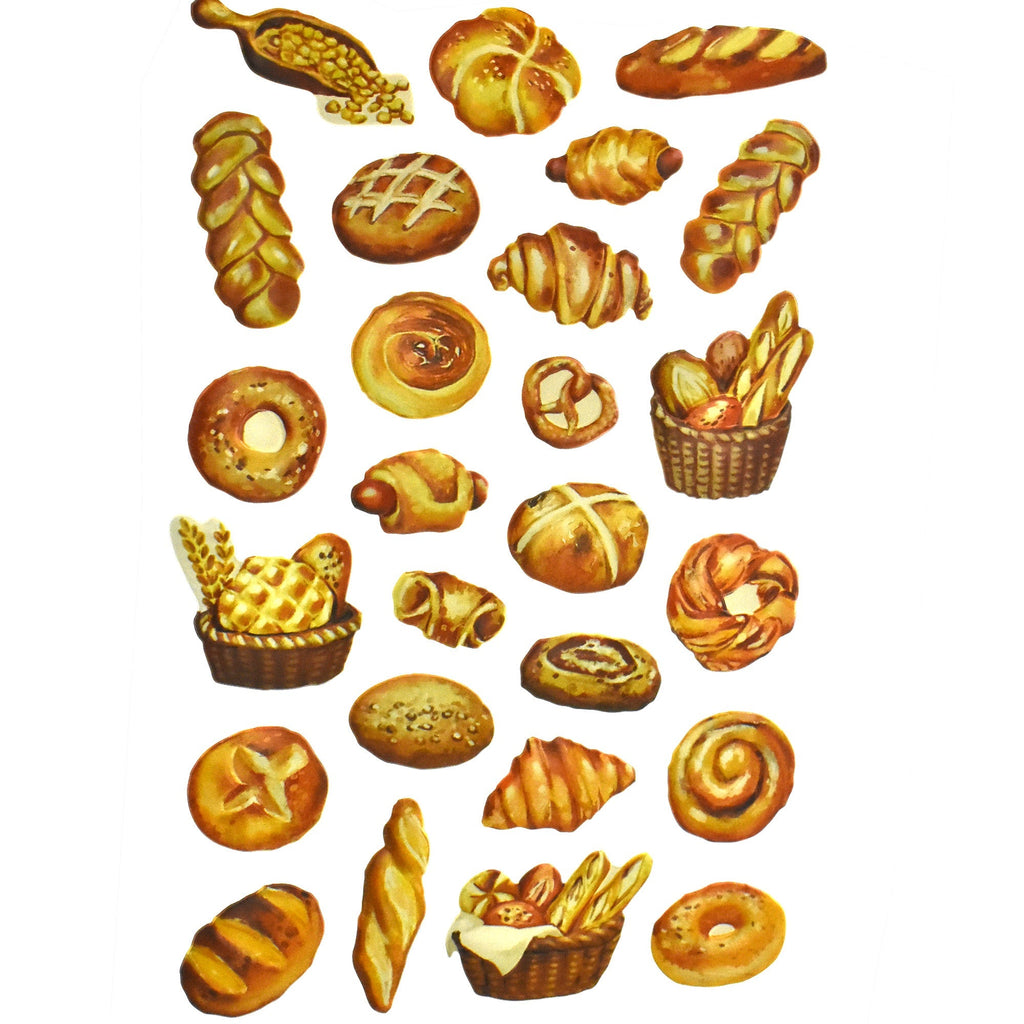 Bread Batch Puffy 3D Sticker Sheet, 1-Inch, 26-Piece