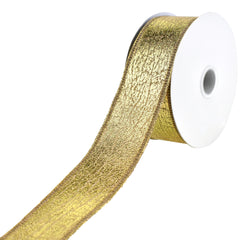 Elegant Cracked Lamé Wired Ribbon, 1-1/2-Inch, 10-Yard