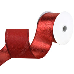 Elegant Cracked Lamé Wired Ribbon, 2-1/2-Inch, 10-Yard