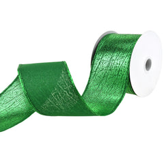 Elegant Cracked Lamé Wired Ribbon, 2-1/2-Inch, 10-Yard