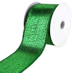 Elegant Cracked Lamé Wired Ribbon, 2-1/2-Inch, 10-Yard