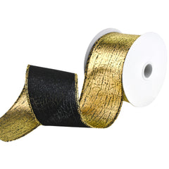 Elegant Cracked Lamé Wired Ribbon, 2-1/2-Inch, 10-Yard