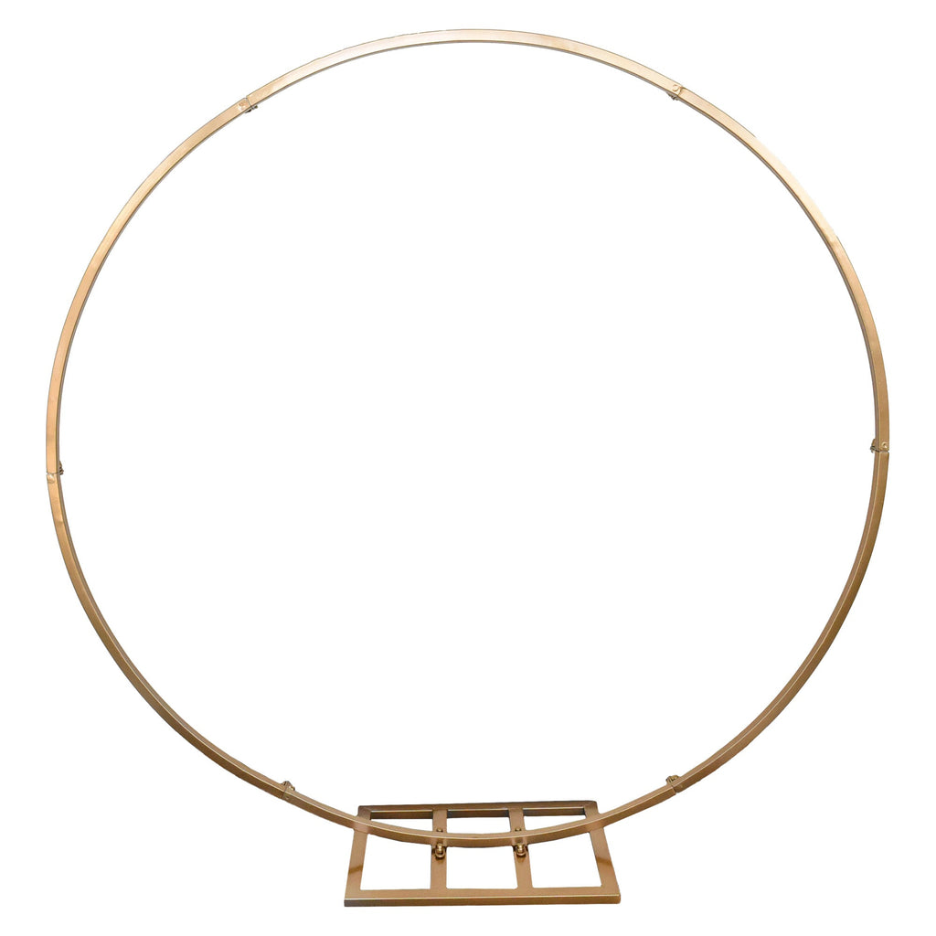 Metallic Circle Hoop Backdrop Stand, 84-Inch