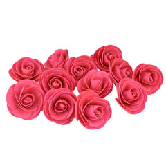 Craft Foam Roses, 3-Inch, 12-Count