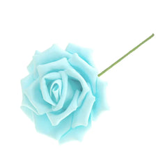 Rose Foam Flower with Stem, 6-Inch