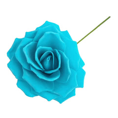 Rose Foam Flower with Stem, 9-Inch