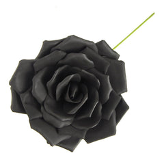 Rose Foam Flower with Stem, 13-Inch