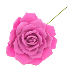 Rose Foam Flower with Stem, 13-Inch