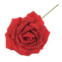 Rose Foam Flower with Stem, 13-Inch