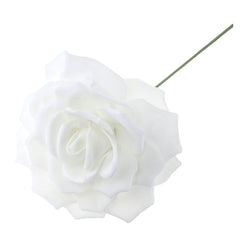 Rose Foam Flower with Stem, 13-Inch