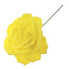 Rose Foam Flower with Stem, 13-Inch