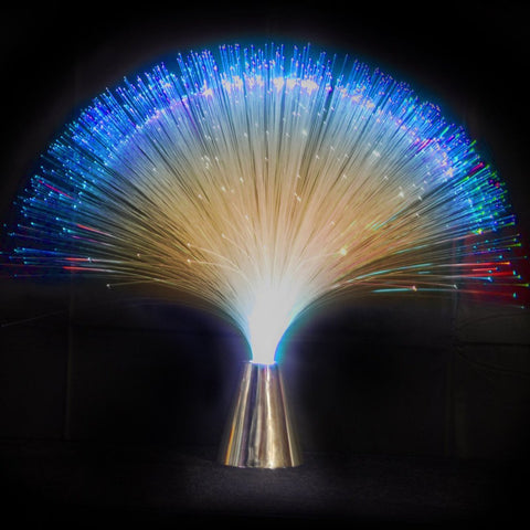 Fiber Optic Light Centerpiece, 15-Inch, Multi-color