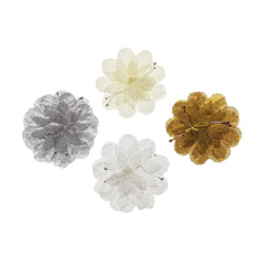 Artificial Silk Flat Carnations, 3-Inch, 12-Piece