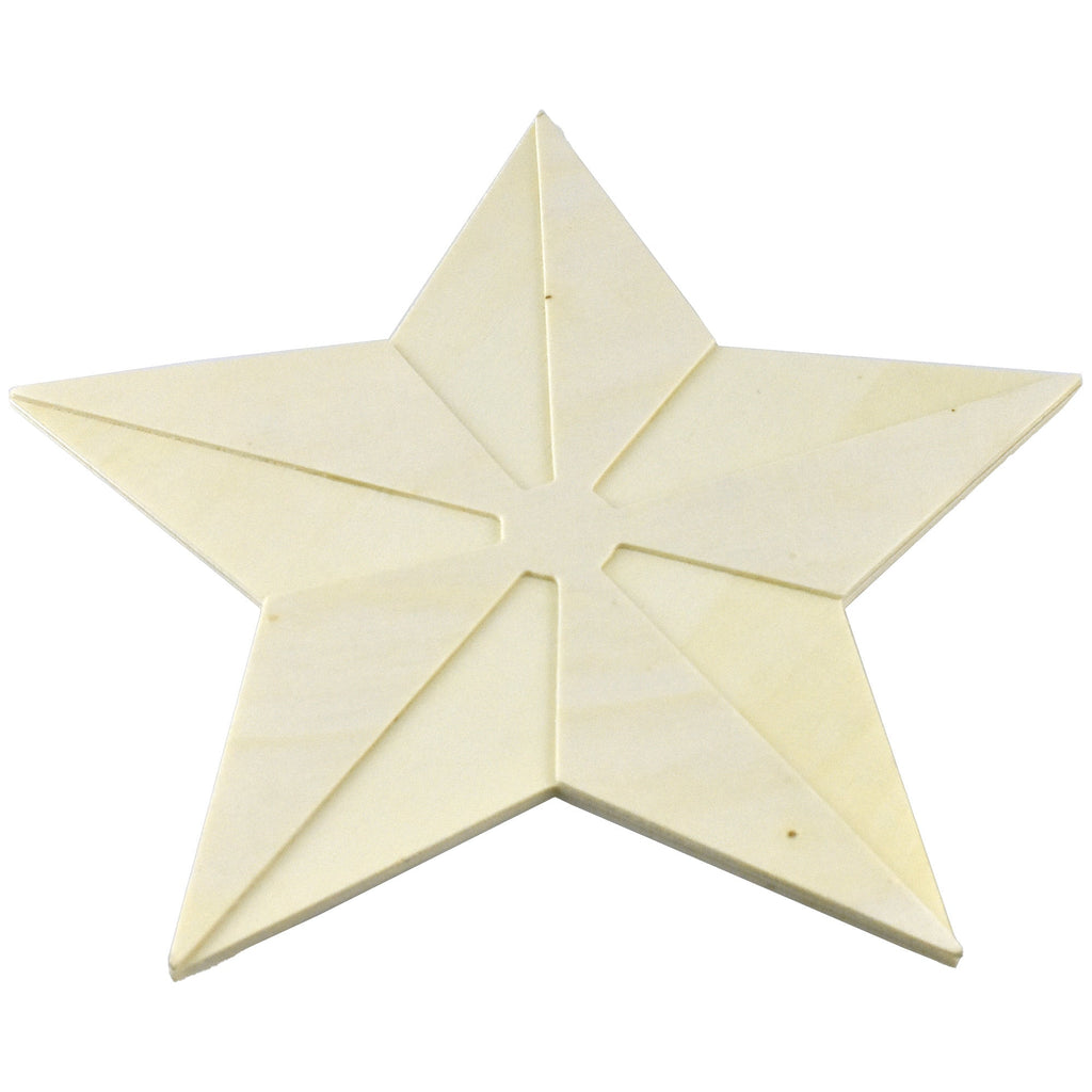 Christmas Craft Wood Star, 10-Inch