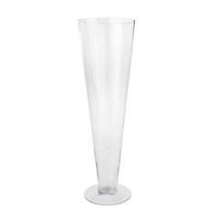 Clear Tall Pilsner Trumpet Clear Glass Vases
