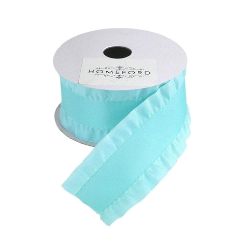 Double Ruffled Satin Ribbon, 1-1/2-inch, 3-yard