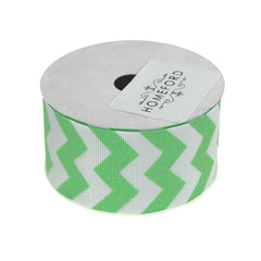 Sugar Chevron White Grosgrain Ribbon, 1-1/2-inch, 3-yard