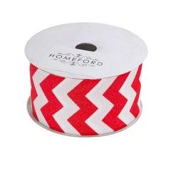 Sugar Chevron White Grosgrain Ribbon, 1-1/2-inch, 3-yard