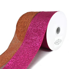 Vienna Metallic Glitter Wired Ribbon, 1-1/2-Inch, 4-Yard