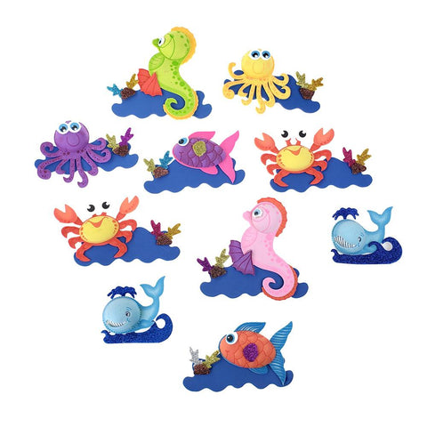 Foam Sea Creature Cutouts, Assorted Animals