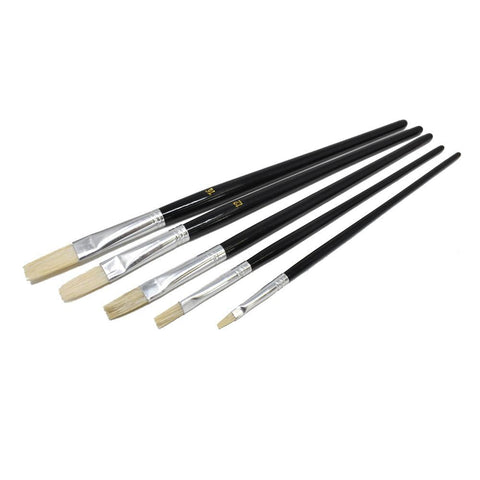 Paint Brush Set, Black, 4-Piece