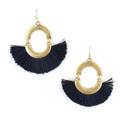 Mini Tassel Drop Dangle Earrings, 1-1/2-Inch