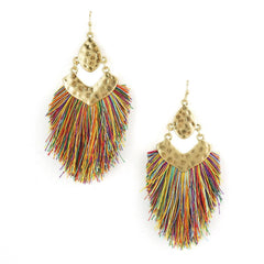 Tassel Drop Dangle Earrings, 2-1/2-Inch