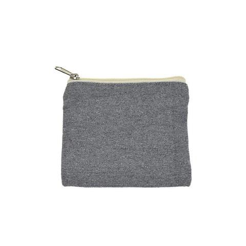 Recycled Canvas Zipper Pouch, 5-1/2-Inch