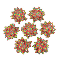 Self-Adhesive Pre-tied Star Bows, 2-Inch, 25-Piece