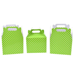 Polka Dot Patterned Party Favor Boxes, 4-3/4-Inch, 3-Count