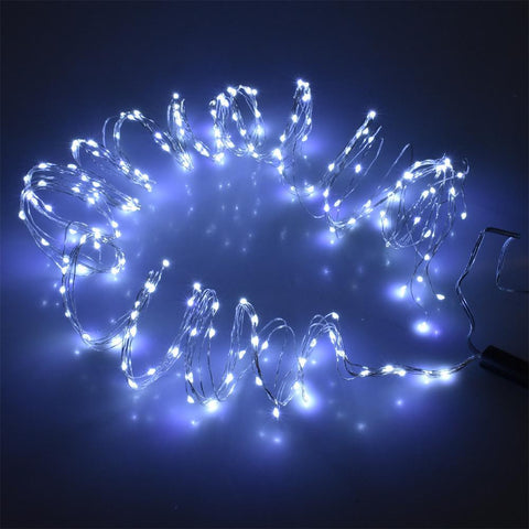 6 Strand Spray Copper Wire Fairy Lights, Cool White, 10-Feet