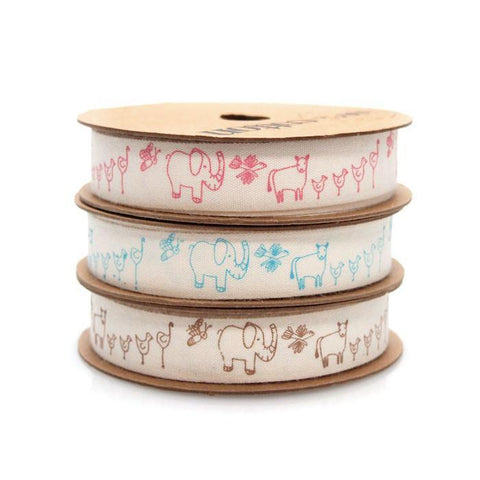 Farm Animals Cotton Ribbon, 5/8-Inch, 10 Yards