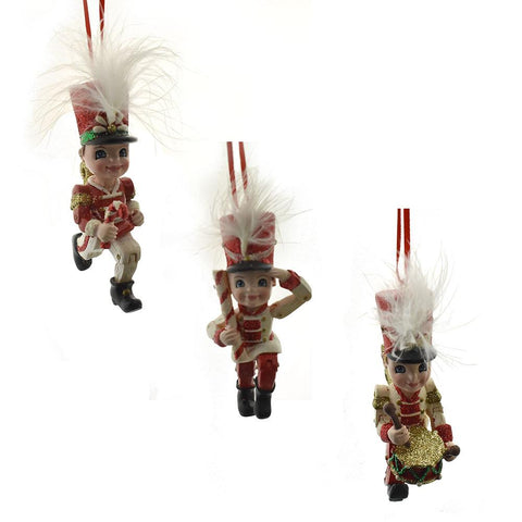 North Pole Marching Toy Soldier Ornaments, 4-Inch, 3-Piece