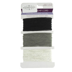 Natural Hemp Cord Color Mix, 0.8mm, 30 Yards