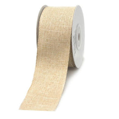 Cotton Woven Wired Edge Ribbon, 1-1/2-inch, 10-yard