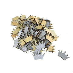 Royal Crown Glitter Wood Favors, 1-1/2-Inch