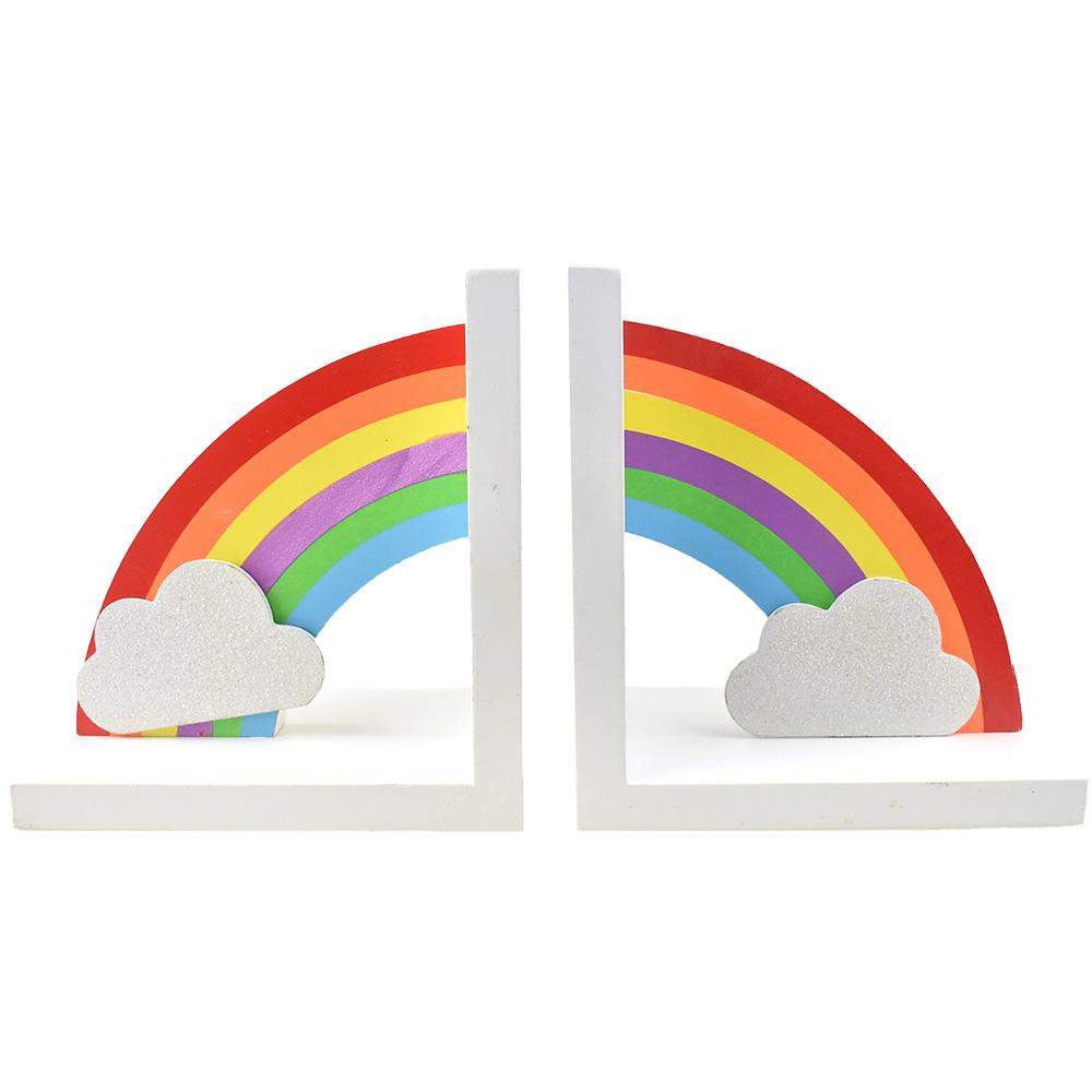 Rainbow Decorative Bookends, 6-3/8-Inch, 2-Piece