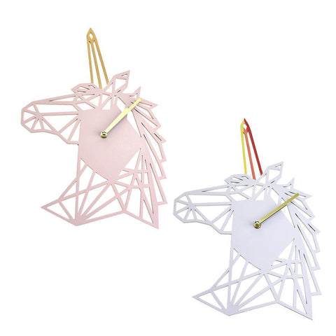 Geometric Unicorn Wall Clock, 16-1/2-Inch