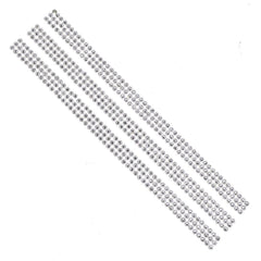 Self Adhesive Rhinestone Stickers, 11-1/8-Inch, 3-Strips