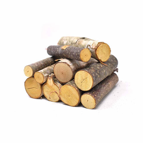 Assorted Birch Mini Logs, Natural, 10-Piece