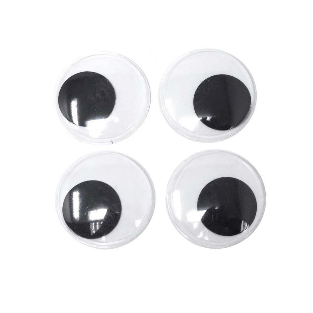 Medium Googly Eyes, 2-Inch, 4-Count - Black