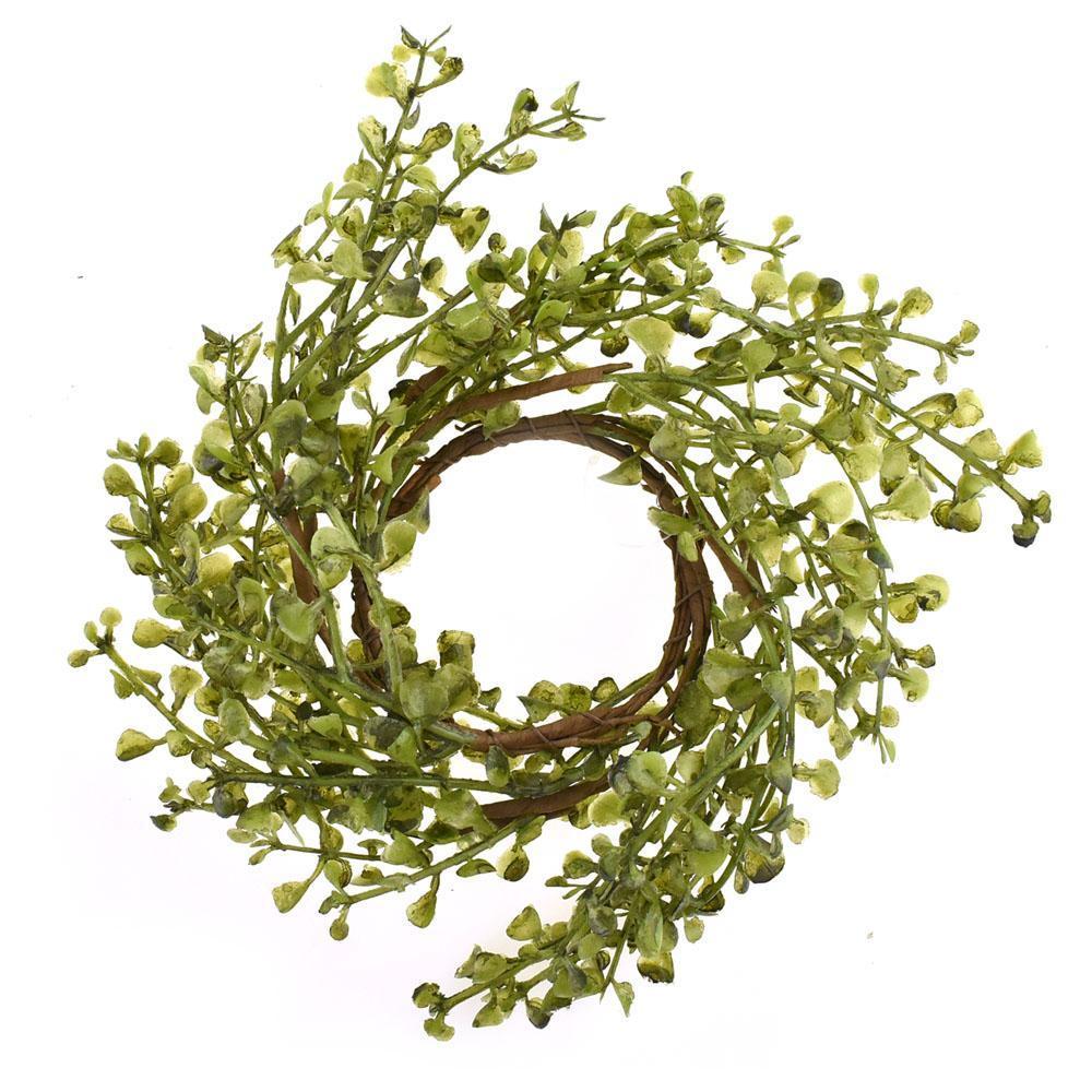 Small Artificial Peppergrass Candle Ring, 2-1/2-Inch