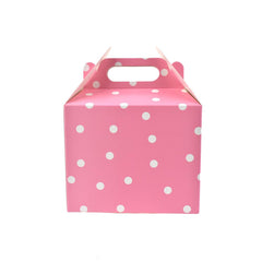 Polka Dot Cardboard Favor Box, 5-1/4-inch, 4-Count