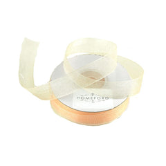 Sheer Organza Ribbon, 5/8-inch, 25-yard