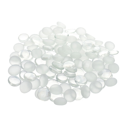 Frosted Glass Marble Gems Vase Filler, 3/4-Inch, 15-Ounce, 80-Count