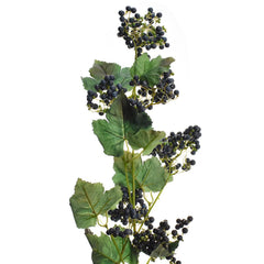 Artificial Berries and Leaves Spray, 44-Inch